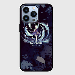 Чехол для iPhone 13 Pro Genshin Impact - Аяка, цвет: 3D-черный