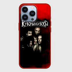 Чехол для iPhone 13 Pro Группа Кукрыниксы, цвет: 3D-красный
