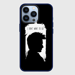 Чехол для iPhone 13 Pro Я не хочу идти, цвет: 3D-тёмно-синий
