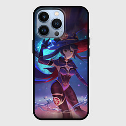Чехол для iPhone 13 Pro Mona Genshin Impact Геншин Импакт Z, цвет: 3D-черный