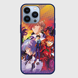 Чехол для iPhone 13 Pro Евангелион, цвет: 3D-тёмно-синий
