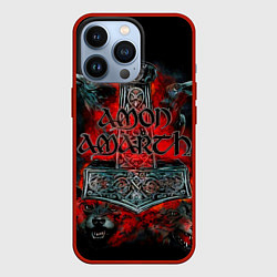 Чехол для iPhone 13 Pro Amon Amarth, цвет: 3D-красный