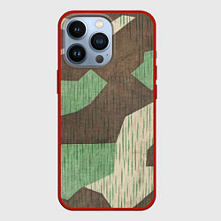 Чехол iPhone 13 Pro Камуфляж хаки армейский