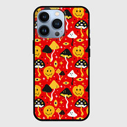 Чехол для iPhone 13 Pro Галюцинации, цвет: 3D-черный