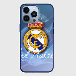 Чехол для iPhone 13 Pro FC РЕАЛ МАДРИД, цвет: 3D-тёмно-синий