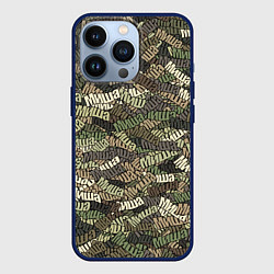 Чехол для iPhone 13 Pro Именной камуфляж Миша, цвет: 3D-тёмно-синий