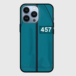 Чехол для iPhone 13 Pro Форма игрока Игра в кальмара, цвет: 3D-черный