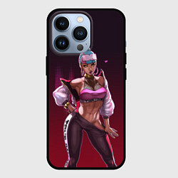 Чехол для iPhone 13 Pro League of Legends Qiyana, цвет: 3D-черный