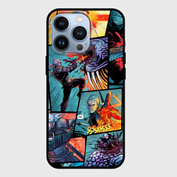 Чехол для iPhone 13 Pro Ведьмак The Witcher комикс, цвет: 3D-черный