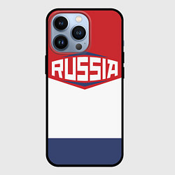 Чехол для iPhone 13 Pro Russia, цвет: 3D-черный