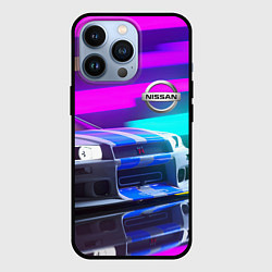 Чехол для iPhone 13 Pro NISSAN GT-R SKYLINE, цвет: 3D-черный