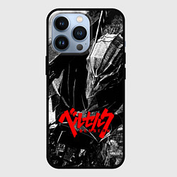 Чехол для iPhone 13 Pro BERSERK ЧБ БЕРСЕРК, цвет: 3D-черный