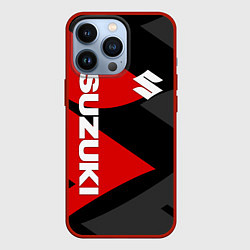 Чехол для iPhone 13 Pro SUZUKI СУЗУКИ RED LOGO, цвет: 3D-красный