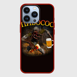 Чехол для iPhone 13 Pro ПИВОСОС Сталкер 2, цвет: 3D-красный
