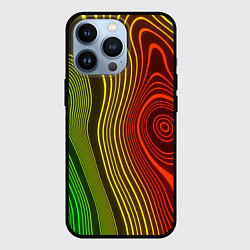 Чехол для iPhone 13 Pro КАРТОГРАФИЧЕСКАЯ ПРОЕКЦИЯ, цвет: 3D-черный