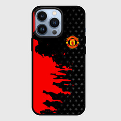 Чехол для iPhone 13 Pro МАНЧЕСТЕР ЮНАЙТЕД FCMU MANCHESTER UNITED RED DEVIL, цвет: 3D-черный