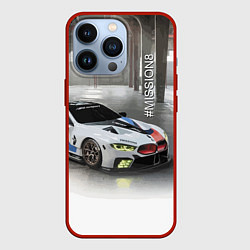 Чехол для iPhone 13 Pro BMW Motorsport Mission 8, цвет: 3D-красный