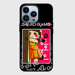Чехол iPhone 13 Pro ИГРА В КАЛЬМАРА КУКЛА DOLL