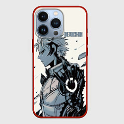 Чехол для iPhone 13 Pro One Punch-Man Генос, цвет: 3D-красный