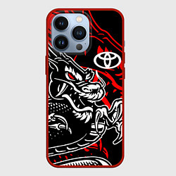 Чехол для iPhone 13 Pro TOYOTA DRAGON ТОЙОТА ДРАКОН, цвет: 3D-красный