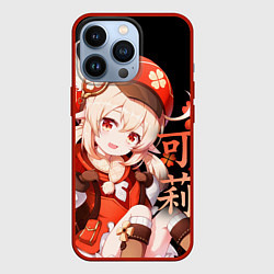 Чехол для iPhone 13 Pro Genshin Impact: Klee, цвет: 3D-красный