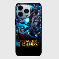 Чехол для iPhone 13 Pro LEAGUE OF LEGENDS ЛИГА ЛЕГЕНД ГЕРОИ, цвет: 3D-черный