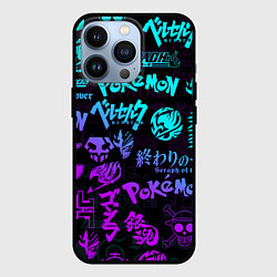 Чехол для iPhone 13 Pro ANIME LOGOBOMBING NEON НЕОН ЛОГО АНИМЕ, цвет: 3D-черный