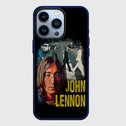 Чехол для iPhone 13 Pro The Beatles John Lennon, цвет: 3D-тёмно-синий