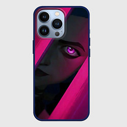 Чехол для iPhone 13 Pro Jinx Arcane League of Legends, цвет: 3D-тёмно-синий