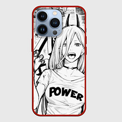 Чехол для iPhone 13 Pro Power - Chainsaw-Man, цвет: 3D-красный