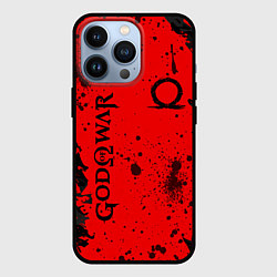 Чехол для iPhone 13 Pro God of War Брызги крови, цвет: 3D-черный