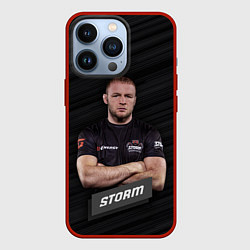 Чехол для iPhone 13 Pro Александр Storm, цвет: 3D-красный