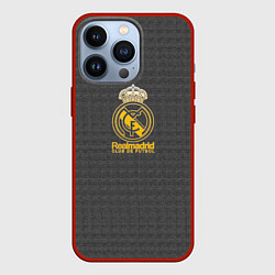 Чехол для iPhone 13 Pro Real Madrid graphite theme, цвет: 3D-красный