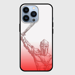Чехол для iPhone 13 Pro Спартак Гладиатор White Theme, цвет: 3D-черный