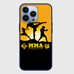 Чехол для iPhone 13 Pro ММА Mixed Martial Arts, цвет: 3D-тёмно-синий