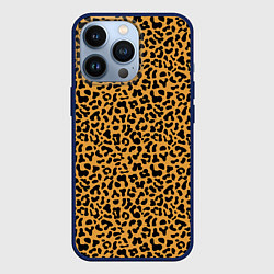 Чехол для iPhone 13 Pro Леопард Leopard, цвет: 3D-тёмно-синий