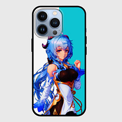 Чехол iPhone 13 Pro Гань Юй стоит и стесняется Genshin Impact