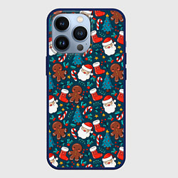 Чехол для iPhone 13 Pro ПОКРЫТО НОВЫМ ГОДОМ!, цвет: 3D-тёмно-синий