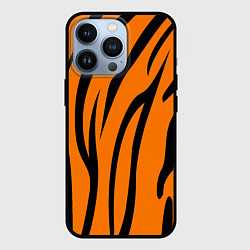 Чехол для iPhone 13 Pro Текстура тиграtiger, цвет: 3D-черный