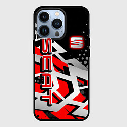 Чехол для iPhone 13 Pro SEAT СЕАТ, цвет: 3D-черный