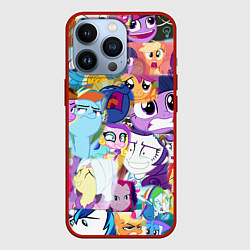 Чехол iPhone 13 Pro My Little Pony Персонажи