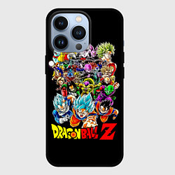 Чехол для iPhone 13 Pro Персонажи Dragon Ball, цвет: 3D-черный