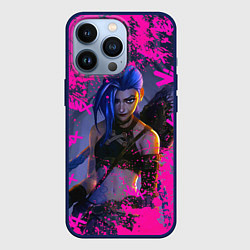 Чехол для iPhone 13 Pro Jinx v2 Arcane LoL, цвет: 3D-тёмно-синий