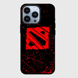 Чехол для iPhone 13 Pro DOTA 2 БРЫЗГИ КРАСОК, КРОВЬ, цвет: 3D-черный