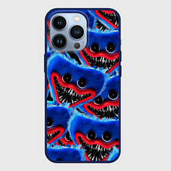 Чехол для iPhone 13 Pro УЖАСНОЕ ЛИЦО ХАГГИ ВАГГИ, цвет: 3D-тёмно-синий
