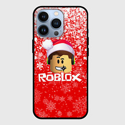 Чехол для iPhone 13 Pro ROBLOX НОВОГОДНИЙ SMILE 2022, цвет: 3D-черный