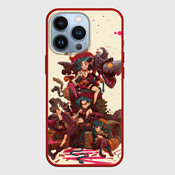 Чехол для iPhone 13 Pro ЛИГА ЛЕГЕНД JINX ARCANE, цвет: 3D-красный