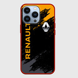 Чехол для iPhone 13 Pro RENAULT БРЫЗГИ КРАСОК РЕНО, цвет: 3D-красный