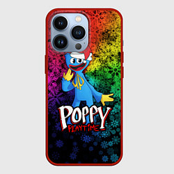 Чехол для iPhone 13 Pro POPPY PLAYTIME НОВОГОДНИЙ ПОППИ ПЛЕЙТАЙМ, цвет: 3D-красный
