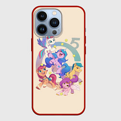 Чехол для iPhone 13 Pro G5 My Little Pony, цвет: 3D-красный